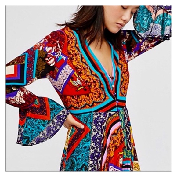 Free People Over The Rainbow Dress - Picture 3 of 12